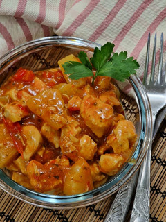 Édes-savanyú csirkemell recept fotója