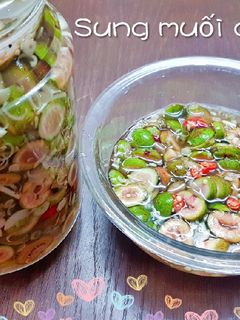 Hình của món Sung muối chua ngọt.