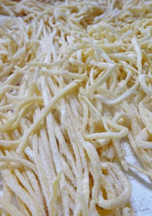Una foto de Fideos caseros
