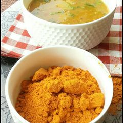 A picture of Sambar Podi traditional Tanjore recipe.
