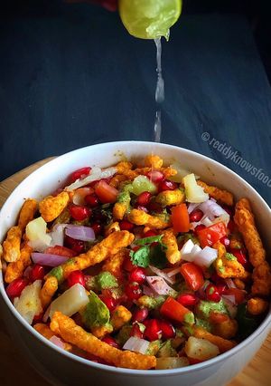 A picture of Chatpata Kurkure Bhel Chaat.