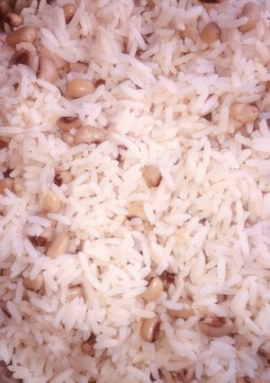 A picture of Shinkafa da wake.