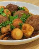 Trứng cút thịt viên phiên bản nâng cấp món thịt kho tàu