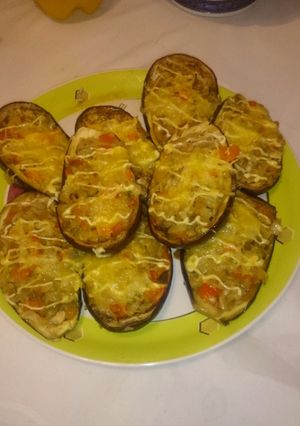 Una foto de Berenjenas rellenas