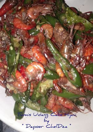 Foto resep Tumis Udang Cabe Hijau