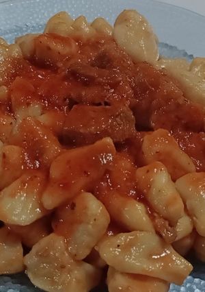 Una foto de Ñoquis caseros
