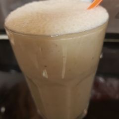 A picture of My Banana milk shake.
