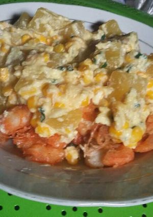 Foto resep Udang goreng tepung saos telur keju