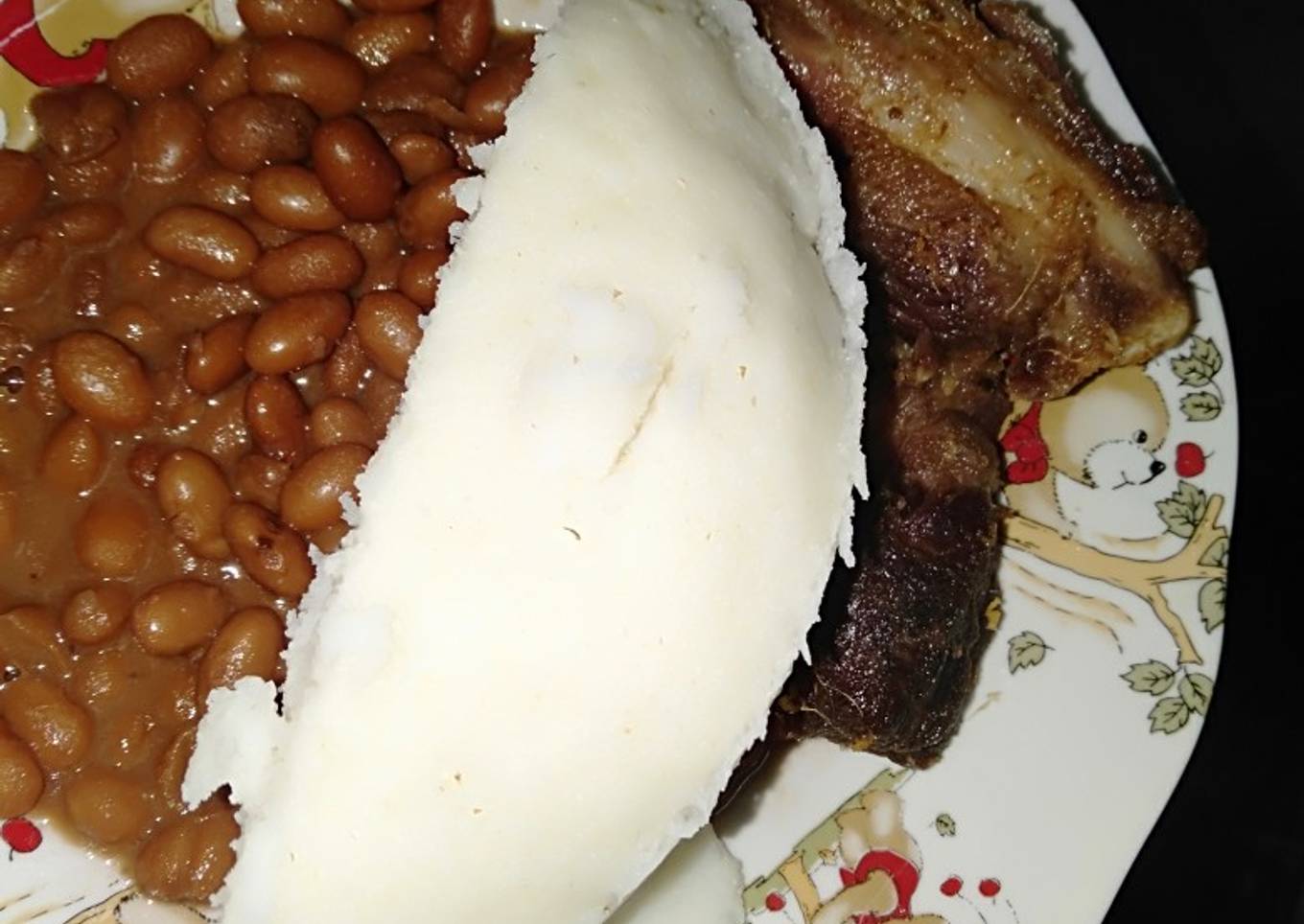 Title #endofyearchallenge ugali coconut beans kafry pork
