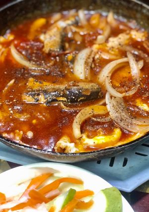 Hình của món Bánh mì chảo.