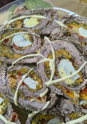Una foto de Matambre de carne para milanesa