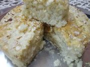 A picture of eggless vanila sponge cake