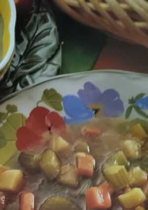 A picture of Old-Fashioned Vegetable Soup.
