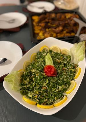 صورة لوصفة تبولة