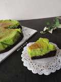 Brownie Matcha Basque Cheesecake
