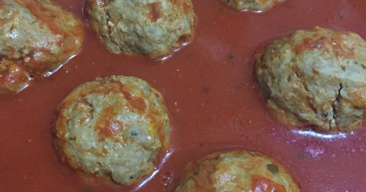 Albóndigas rellenas con queso philadelphia Receta de Malu Sanz- Cookpad