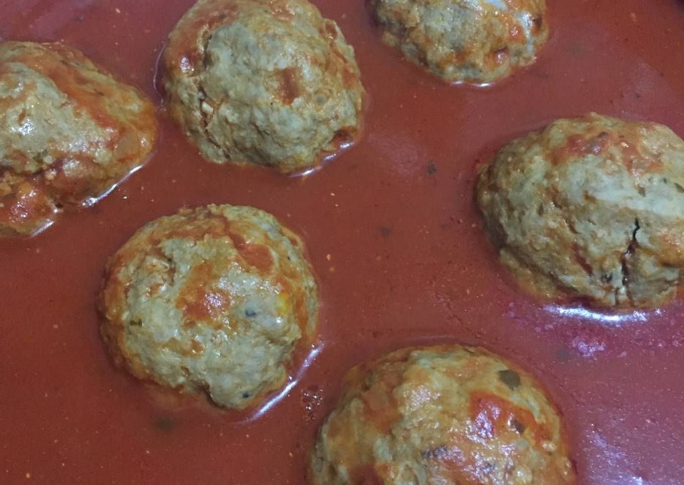 Albóndigas rellenas con queso philadelphia