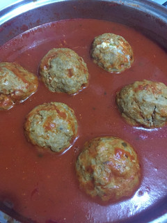 Una foto de Albóndigas rellenas con queso philadelphia