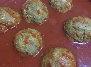 Una foto de Albóndigas rellenas con queso philadelphia