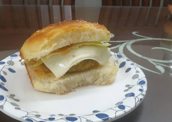 Potato Poha Burger Recipe