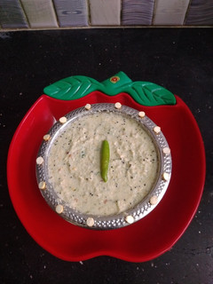 *தள்ளுவண்டி, ஸ்டைல் சட்னி*(நோ தேங்காய்)(roadside shop chutney recipe in tamil) செய்முறை முக்கிய புகைப்படம்
