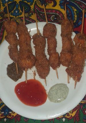 A picture of Chicken sticks.