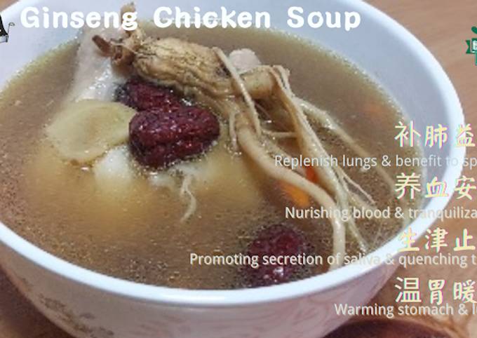 【人参炖鸡汤 / Ginseng Chicken Soup】滋补养身，简单又好吃！