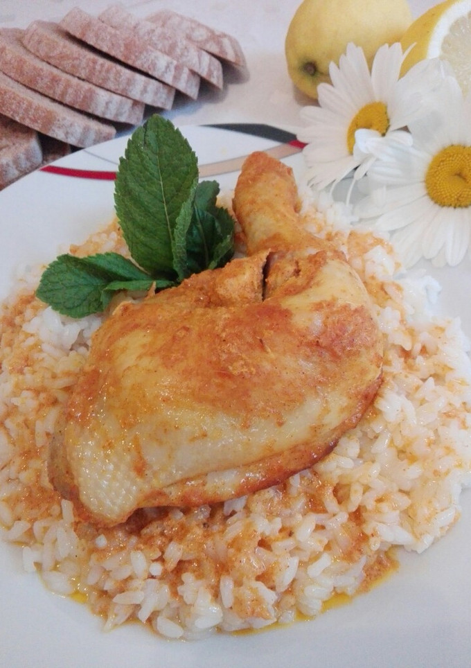 Una foto de Muslos de pollo especiados