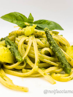 Foto di Linguine al Pesto con Fagiolini e Patate - Gluten Free