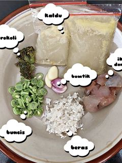 Foto resep MPASI 6+ : BUBUR ASEM-ASEM IKAN (2 porsi)