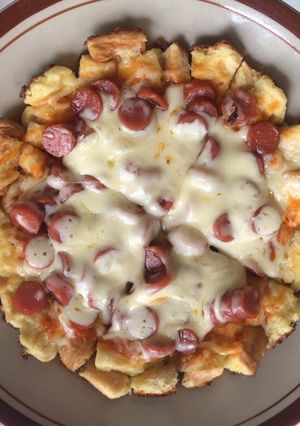 Foto resep Pizza roti tawar sederhana