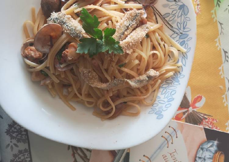 Linguine allo scoglio a modo mio