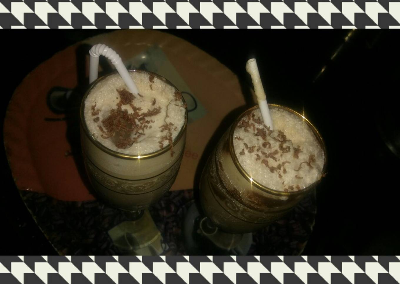 Cold coffee with Coco and cream