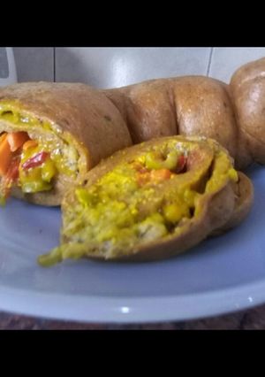 Una foto de Matambre vegano de Seitán