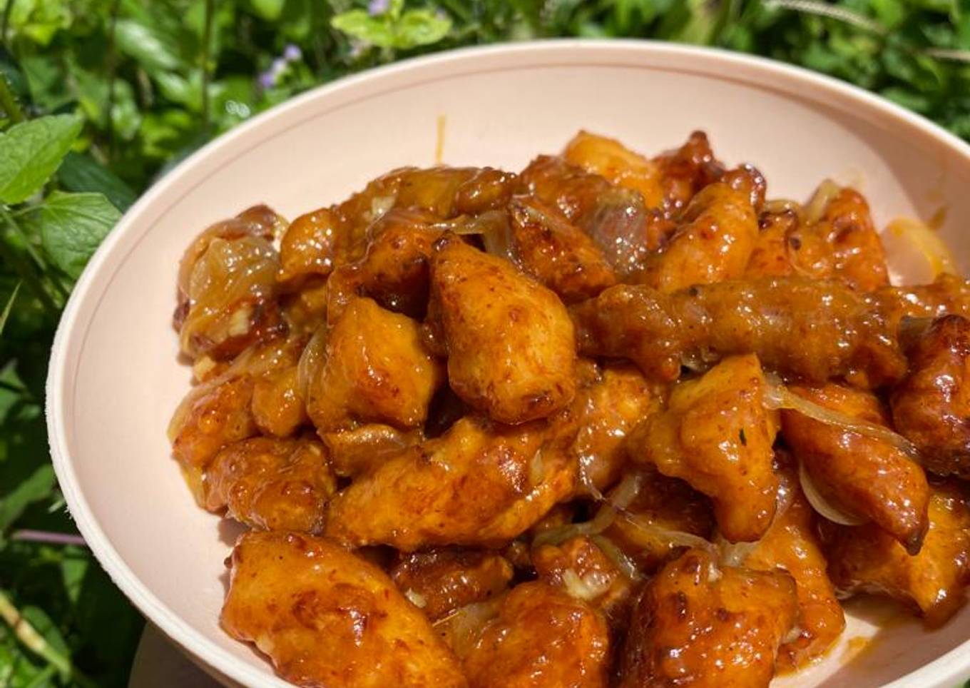 Ayam tepung saus mentega