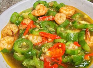 Foto resep Oseng Gambas Dan udang
