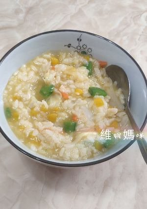 南瓜蔬菜粥 的食譜成品照片