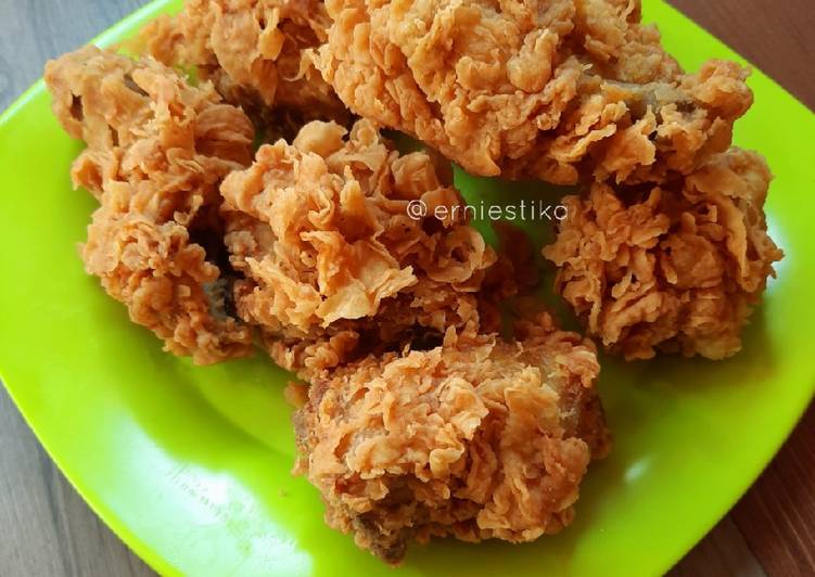 Langkah Mudah untuk Menyiapkan Ayam goreng krispy yang Lezat