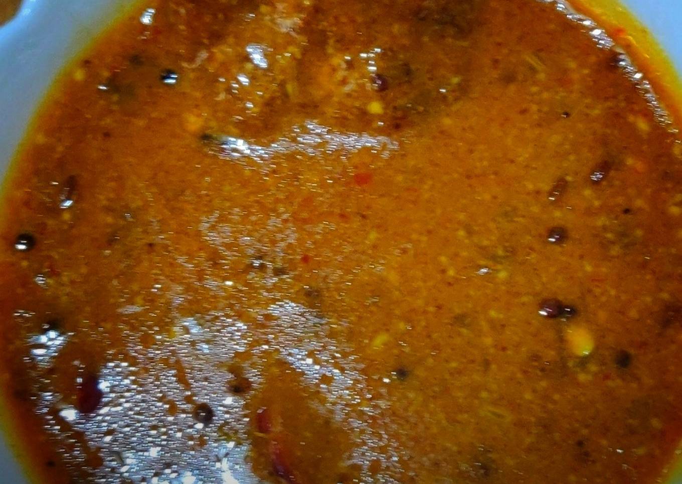 Ambula besara (dry mango cooked in mustard paste)