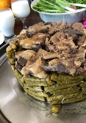 صورة لوصفة ورق عنب باللحم