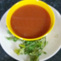 A picture of Gajar tomato soup.