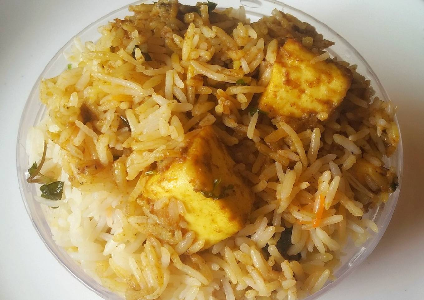 Paneer biryani