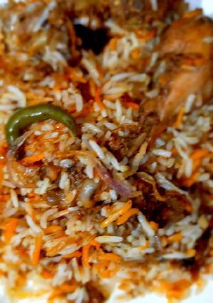 A picture of Spicy Chicken Biryani.