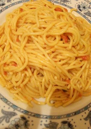 صورة لوصفة سباغيتي بصوص طوماط