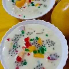 A picture of Fruit custard.