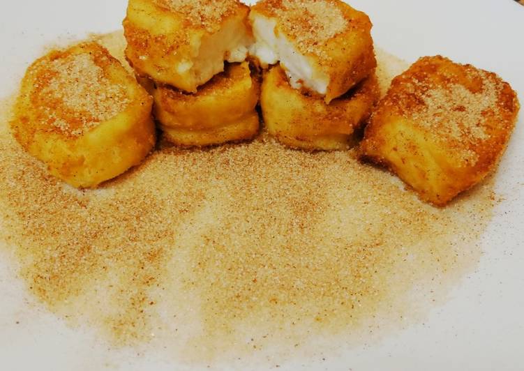 Leche frita sin huevo