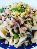 A dieta con gusto.. pasta tonno, zucchine, limone e mentuccia!