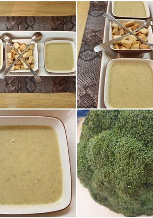 صورة لوصفة حساء البروكلي
