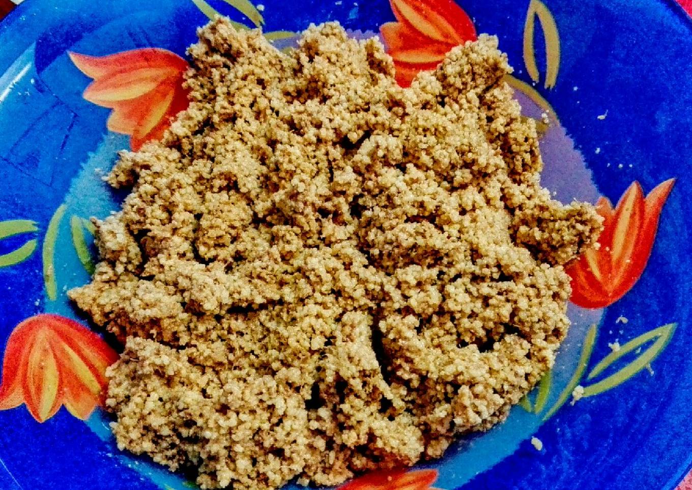 Cous cous con ternera, piña y nueces al toque agridulce