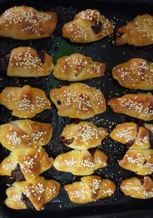 صورة لوصفة كرواسون محشوة بالكاكو